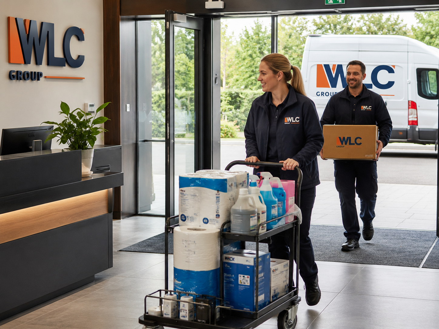 WLC Group janitorial supplies delivery
